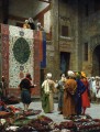 Le marchand de tapis Arabe Jean Léon Gérôme